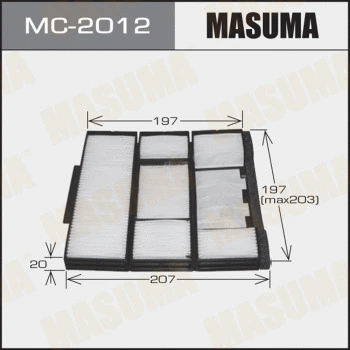 Filtre, air de l'habitacle MASUMA MC-2012