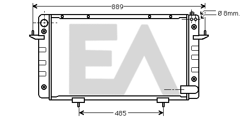 Radiateur, refroidissement du moteur EACLIMA 31R05019