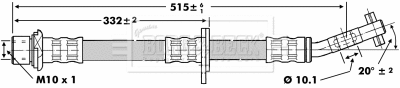 Flexible de frein BORG & BECK BBH6749