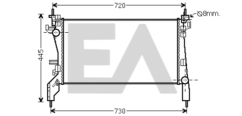 Radiateur, refroidissement du moteur EACLIMA 31R10040