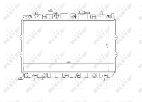 Radiateur, refroidissement du moteur NRF 53819