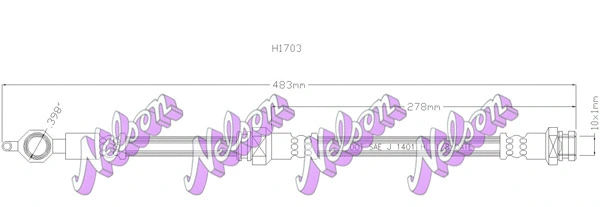 Flexible de frein KAWE H1703