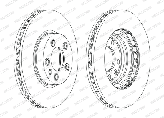Disque de frein FERODO DDF1591LC-1-D
