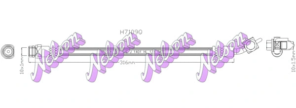 Flexible de frein KAWE H7109Q