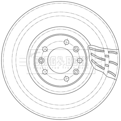 Disque de frein BORG & BECK BBD6098S