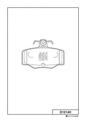 Kit de plaquettes de frein, frein à disque MK Kashiyama D1214H