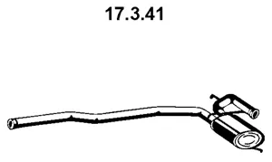 Silencieux avant EBERSPÄCHER 17.3.41