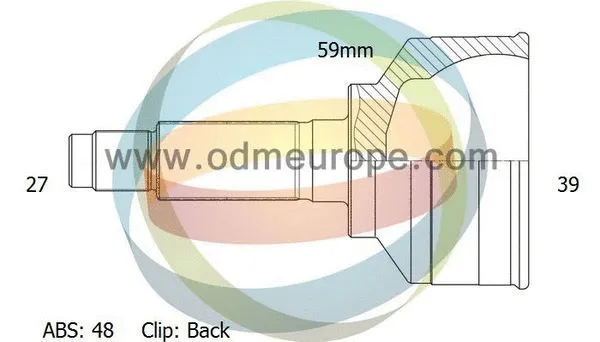 Jeu de joints, arbre de transmission 4X4 ESTANFI EST-12-161775