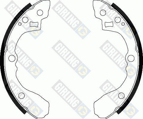 Jeu de mâchoires de frein GIRLING 5184399
