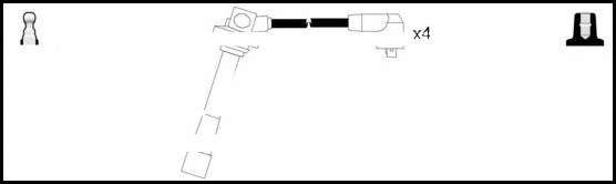 Kit de câbles d'allumage LEMARK HOES1214