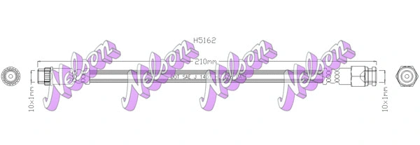 Flexible de frein KAWE H5162