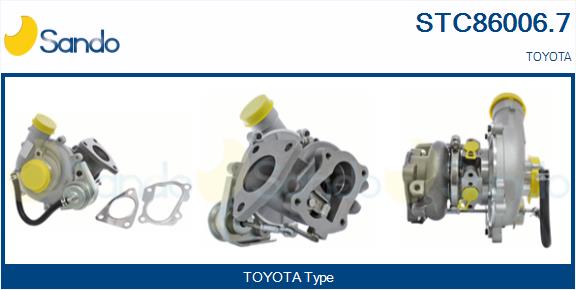 Turbocompresseur, suralimentation SANDO STC86006.7