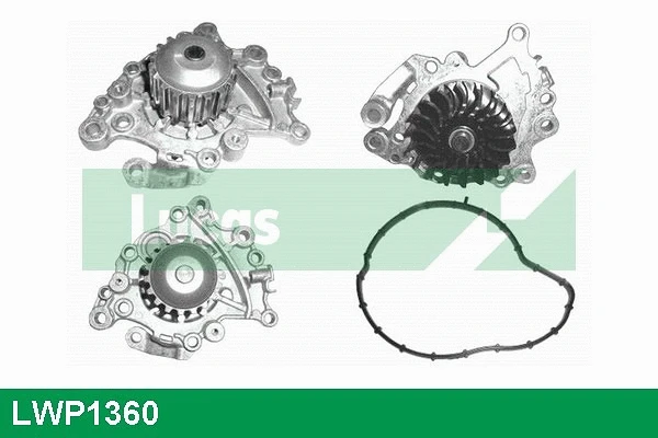 Pompe à eau, refroidissement du moteur LUCAS LWP1360