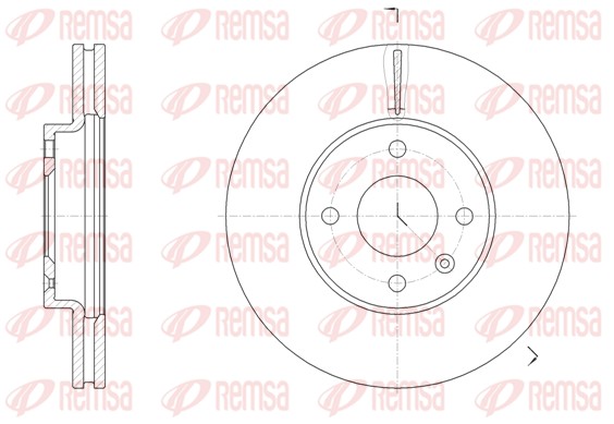 Disque de frein REMSA 61456.10
