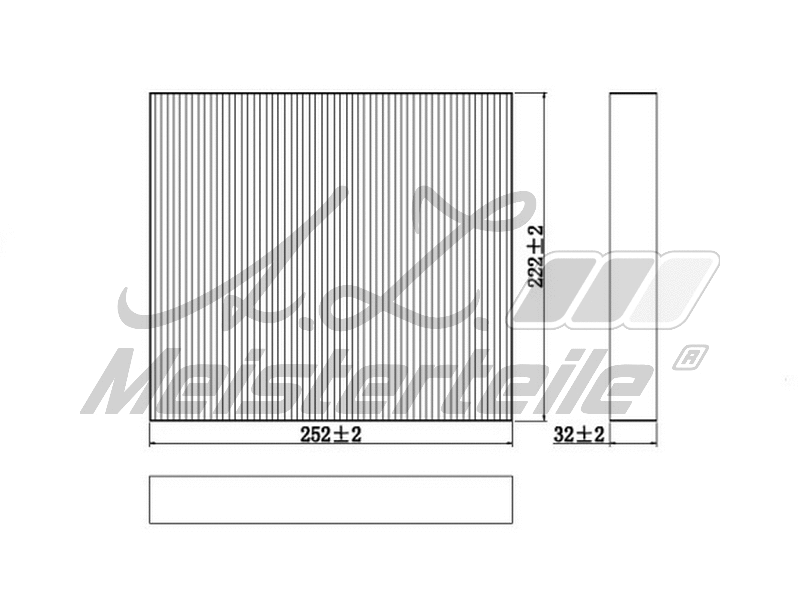 Filtre, air de l'habitacle A.Z. Meisterteile AZMT-41-010-1530