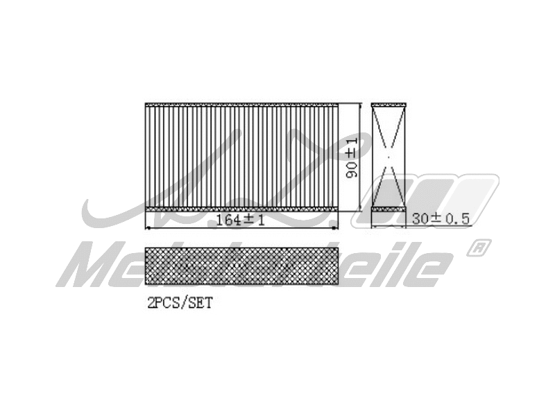 Filtre, air de l'habitacle A.Z. Meisterteile AZMT-41-010-1733