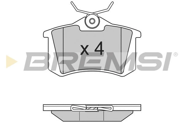 Kit de plaquettes de frein, frein à disque BREMSI BP2807