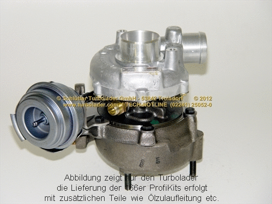 Turbocompresseur, suralimentation SCHLÜTTER TURBOLADER 166-00100