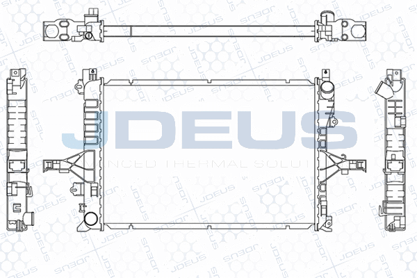 Radiateur, refroidissement du moteur JDEUS M-0310530