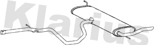 Silencieux arrière KLARIUS 270787