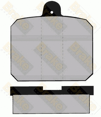 Kit de plaquettes de frein, frein à disque Brake ENGINEERING PA334
