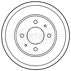 Tambour de frein BORG & BECK BBR7222