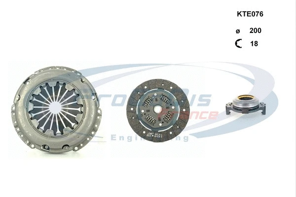 Kit d'embrayage PROCODIS FRANCE KTE076