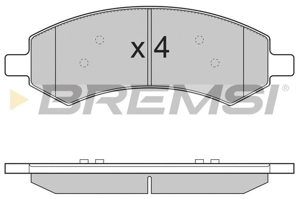 Kit de plaquettes de frein, frein à disque BREMSI BP3310