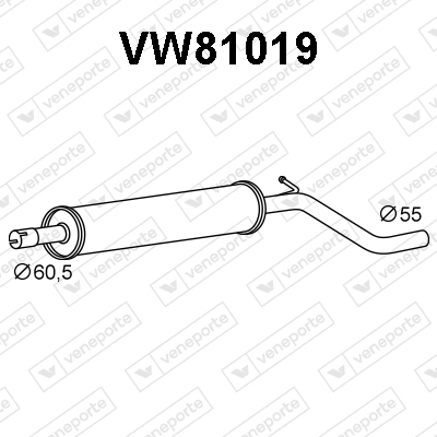 Silencieux avant VENEPORTE VW81019