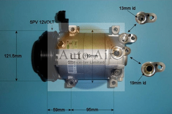 Compresseur, climatisation AUTO AIR GLOUCESTER 14-0411