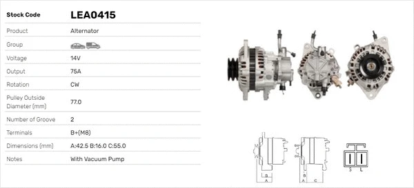 Alternateur LUSA LEA0415