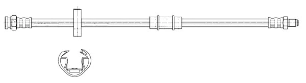 Flexible de frein CEF 517139