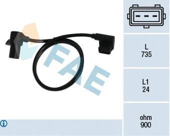 Capteur d'angle, vilebrequin FAE 79039