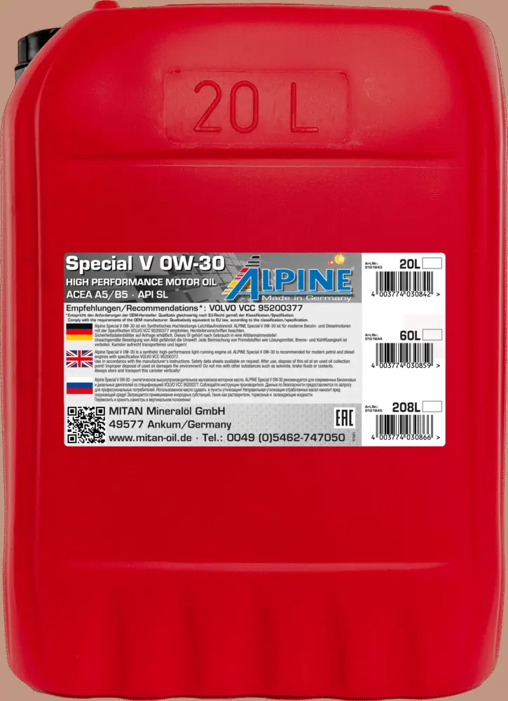 Huile moteur ALPINE 0101643