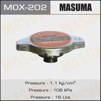 Bouchon, réservoir de liquide de refroidissement MASUMA MOX-202