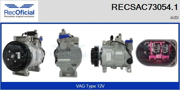 Compresseur, climatisation RECOFICIAL RECSAC73054.1