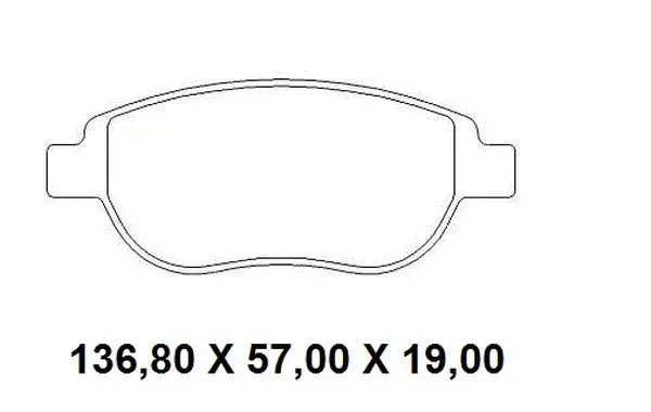 Kit de plaquettes de frein, frein à disque NAKATA NKF 1286P