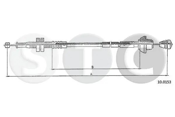Câble d'accélération STC T481904