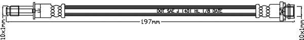 Flexible de frein JURATEK JBH1204