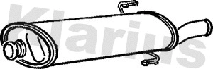 Silencieux arrière KLARIUS 210379