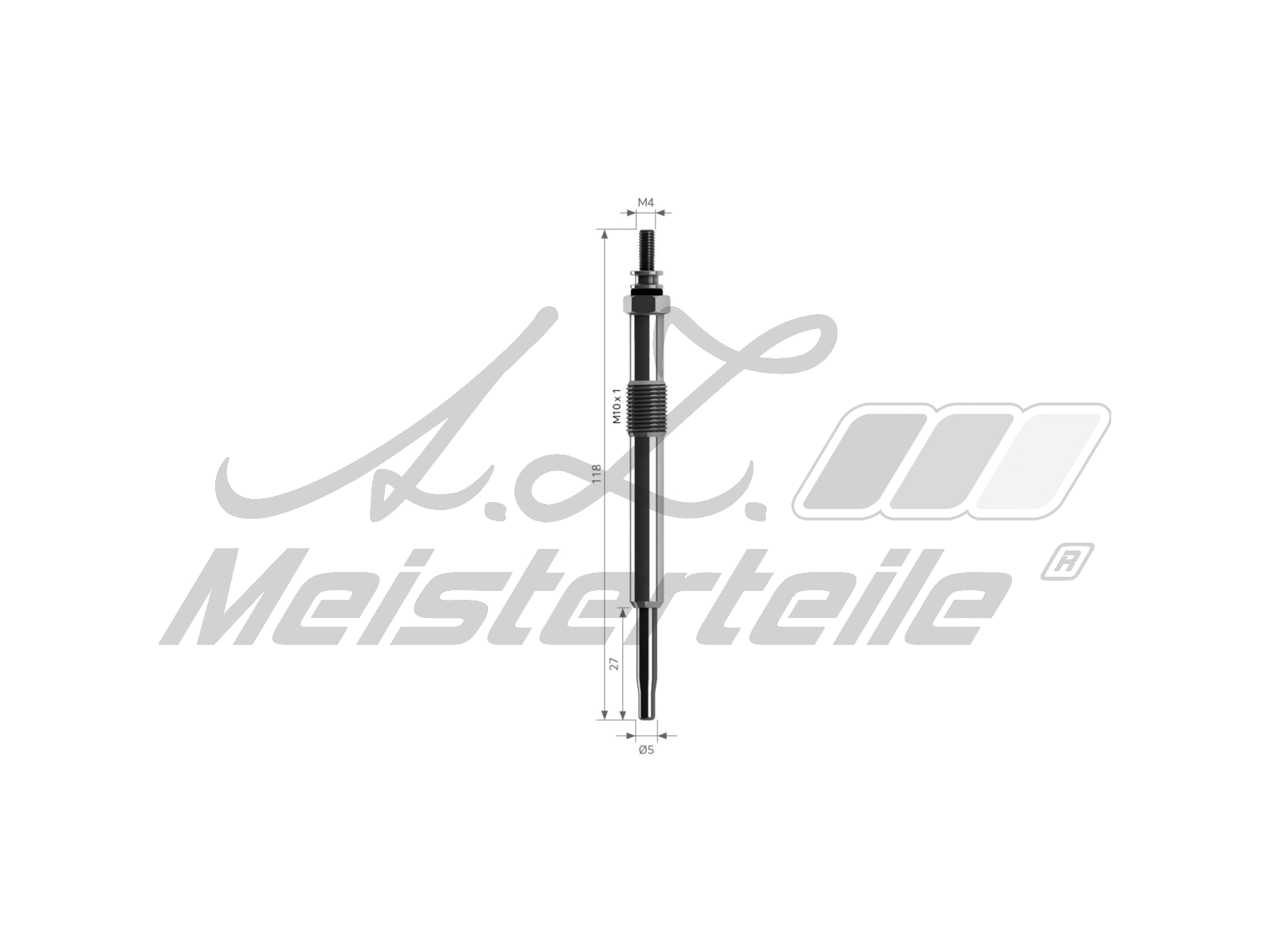Bougie de préchauffage A.Z. Meisterteile AZMT-49-040-1023