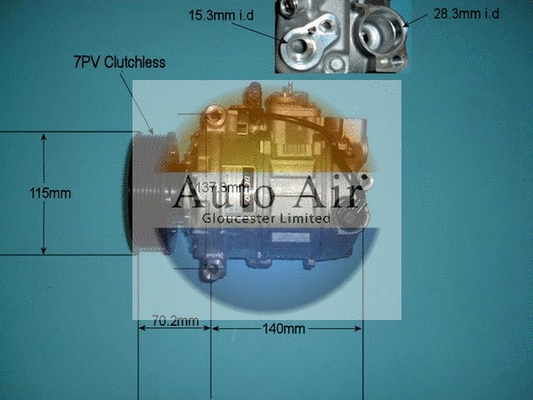 Compresseur, climatisation AUTO AIR GLOUCESTER 14-7005