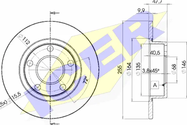 Disque de frein ICER 78BD4062-2