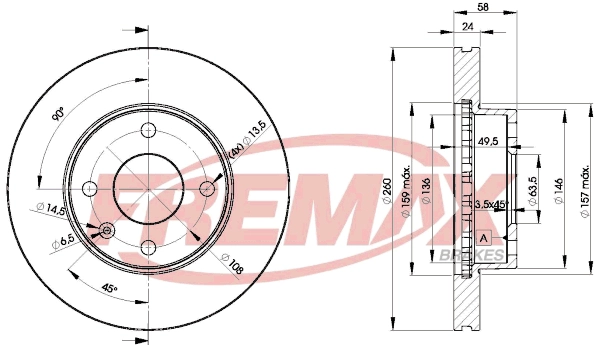 Disque de frein FREMAX BD-9794