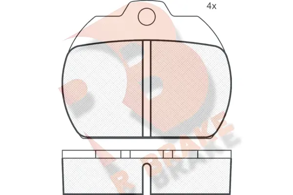 Kit de plaquettes de frein, frein à disque R BRAKE RB0161