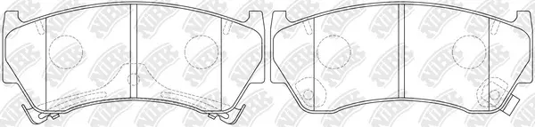 Kit de plaquettes de frein, frein à disque NiBK PN2356