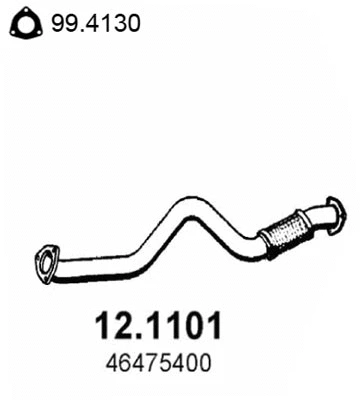 Tuyau d'échappement ASSO 12.1101