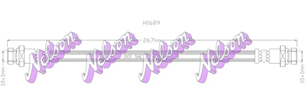 Flexible de frein KAWE H1689