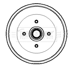 Tambour de frein BORG & BECK BBR7000
