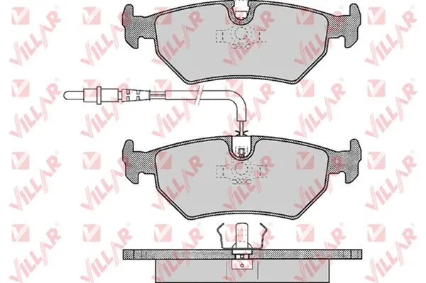 Kit de plaquettes de frein, frein à disque VILLAR 626.0497